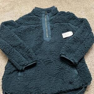 Teal quarter zip jacket